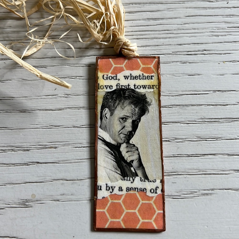 Chef Gordon Ramsey Brass Bookmark